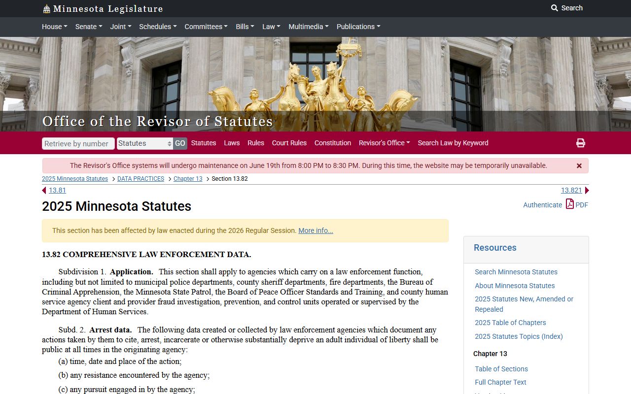 Minnesota booking photograph law for Hubbard County jail mugshots